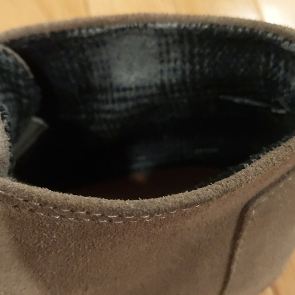TOMS - Desert Taupe Suede Wedge Boots - Size 8.5 - Picture 8 of 11